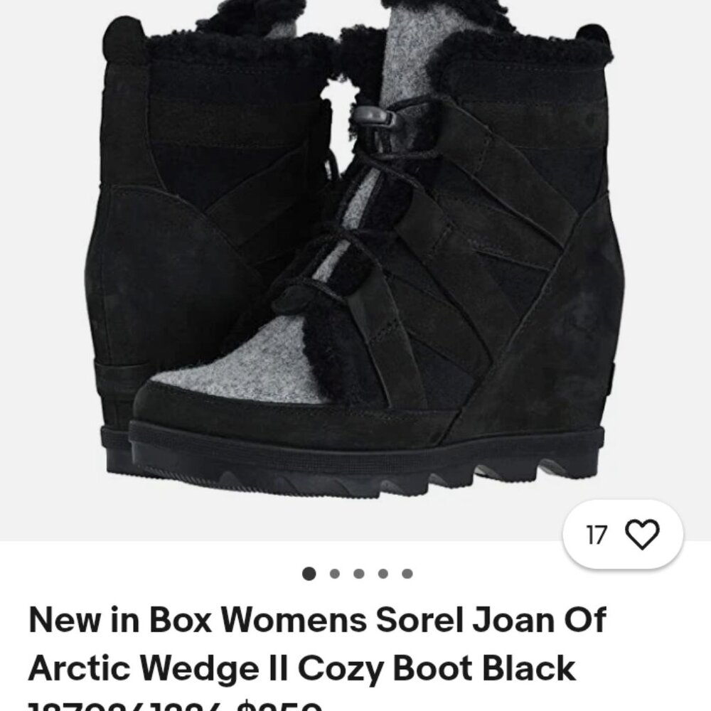 Sorel Black and Grey Boots